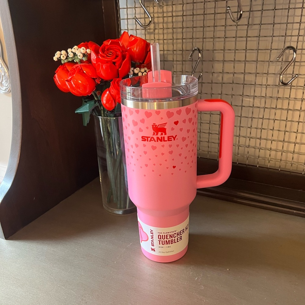 Target x Stanley Pink Valentine 40oz Quencher Tumbler